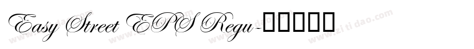 Easy Street EPS Regu字体转换